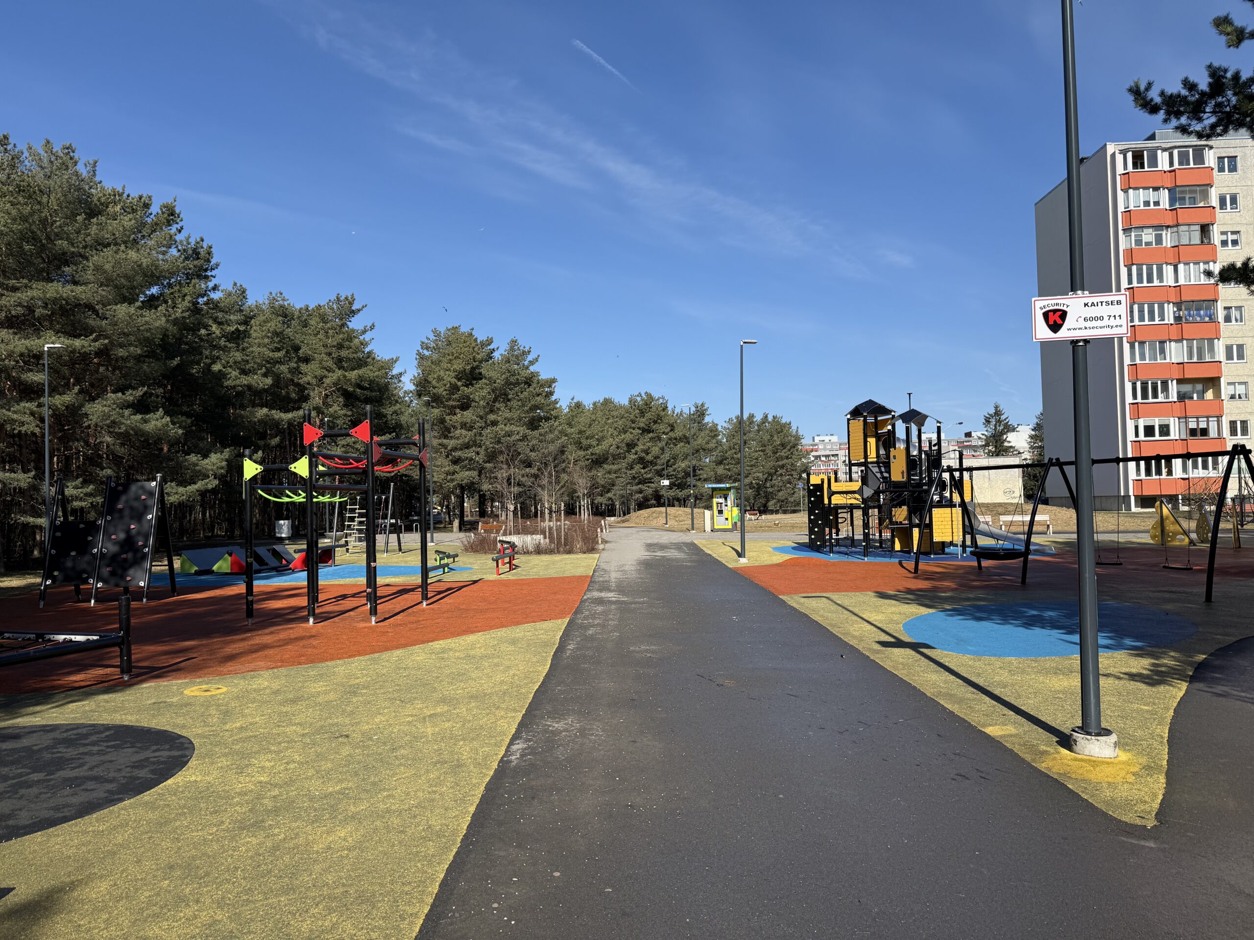 K Security teavitussilt Kaitseb